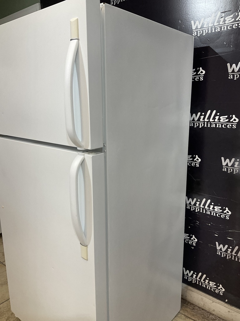 Frigidaire Used Refrigerator Top and Bottom 30x65 1/2” (White) 