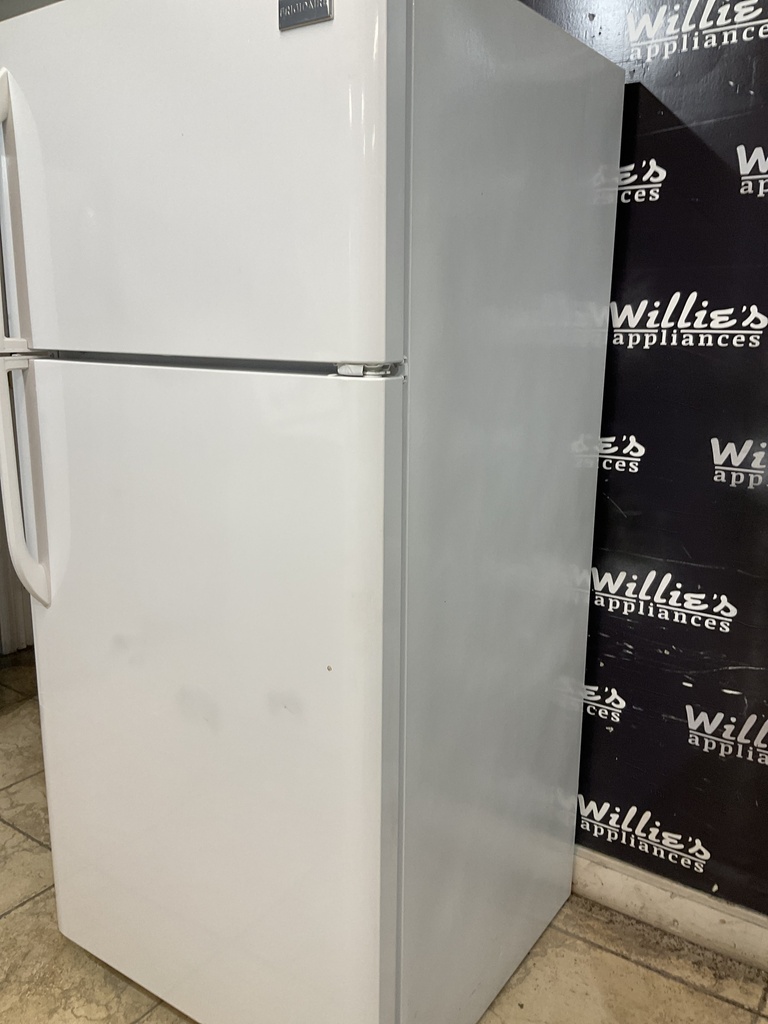 Frigidaire Used Refrigerator Top and Bottom 30x65 1/2” (White) 