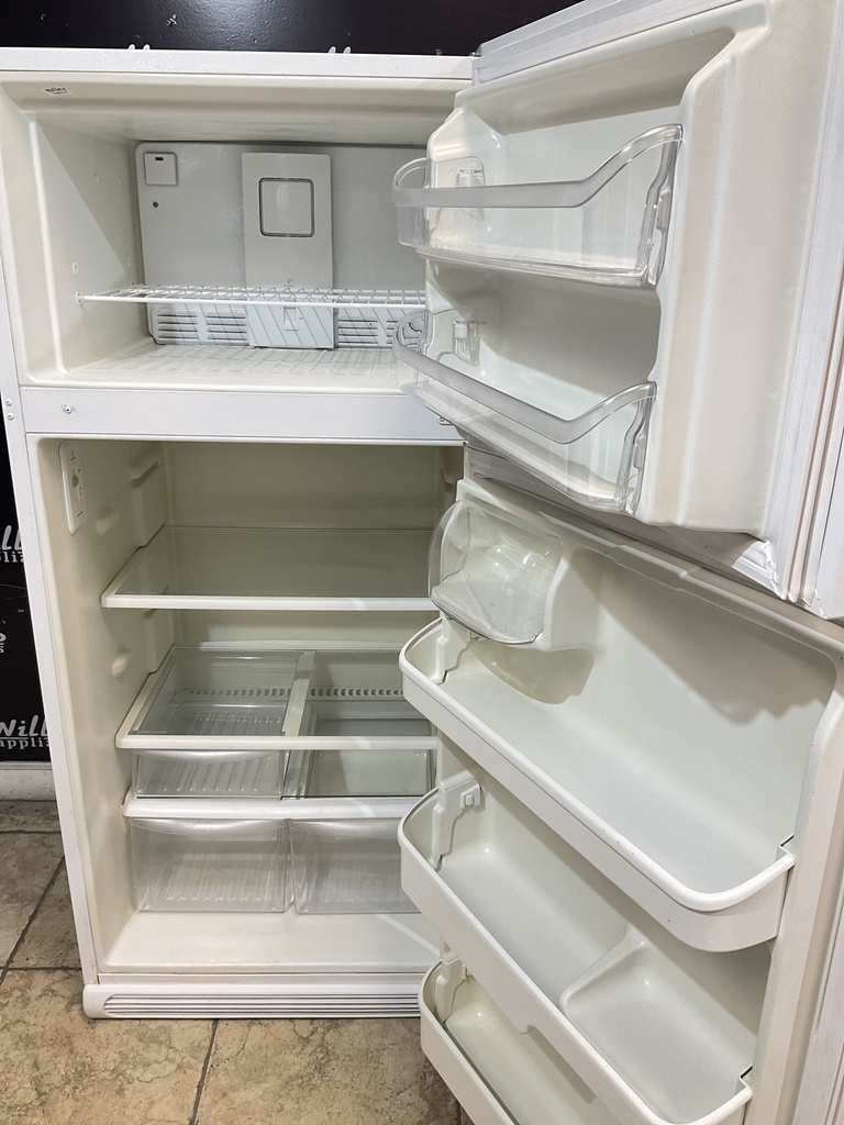 Frigidaire Used Refrigerator Top and Bottom 30x65 1/2” (White) 