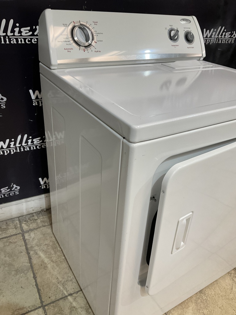 Whirlpool Used Electric Dryer 220volts (30 AMP) 29inches  {4 prong} (White) 