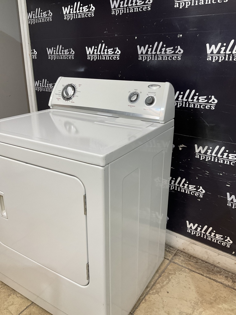 Whirlpool Used Electric Dryer 220volts (30 AMP) 29inches  {4 prong} (White) 