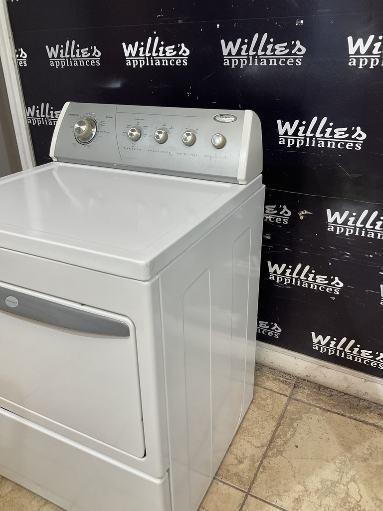Whirlpool Used Electric Dryer 220volts (30 AMP) 27inches {3 prong} (White) 