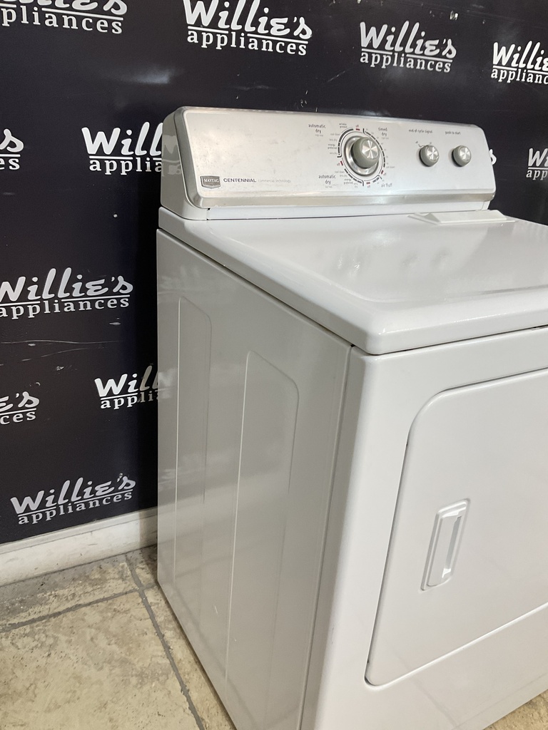 Maytag Used Electric Dryer 220volts (30 AMP) 29inches {3 prong} (White) 
