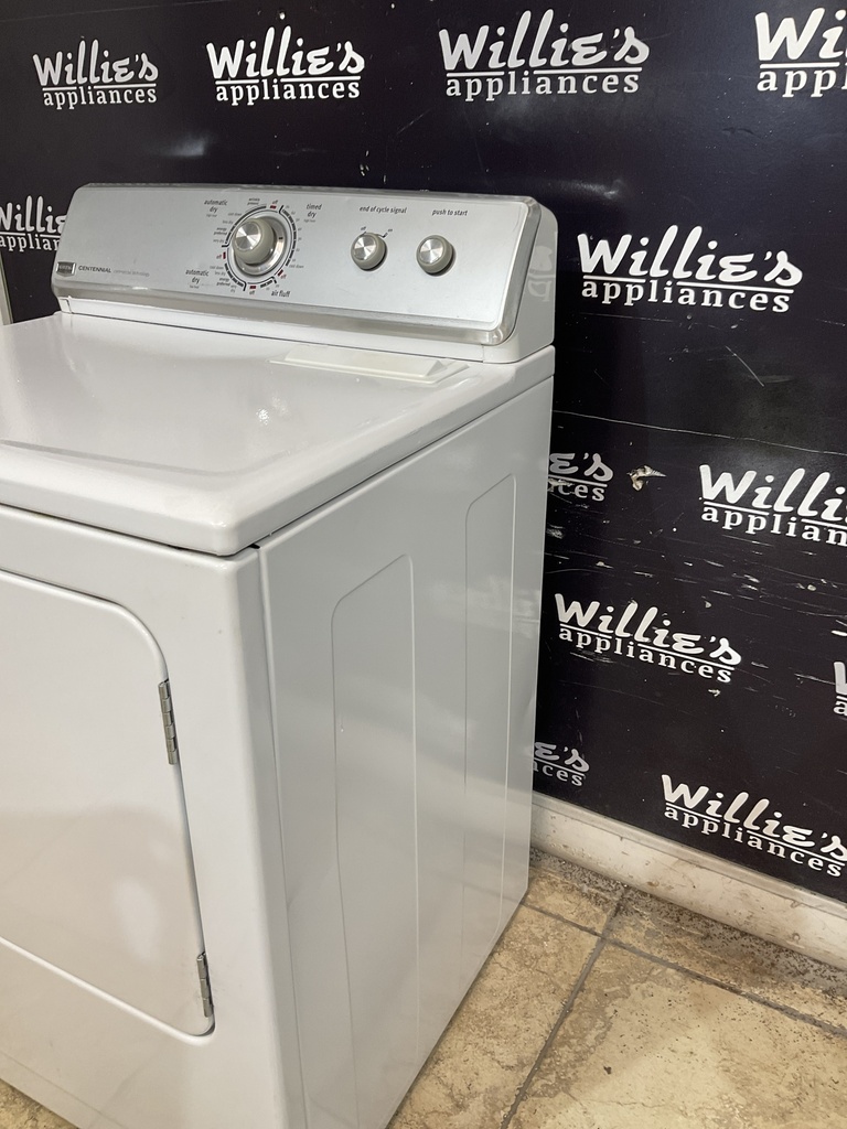 Maytag Used Electric Dryer 220volts (30 AMP) 29inches {3 prong} (White) 