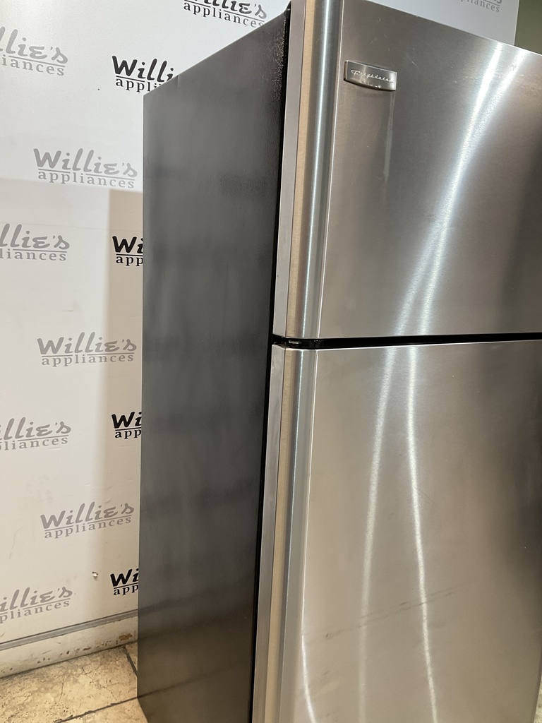 Frigidaire Used Refrigerator Top and Bottom 30x65 1/2” (Stainless Steel) 
