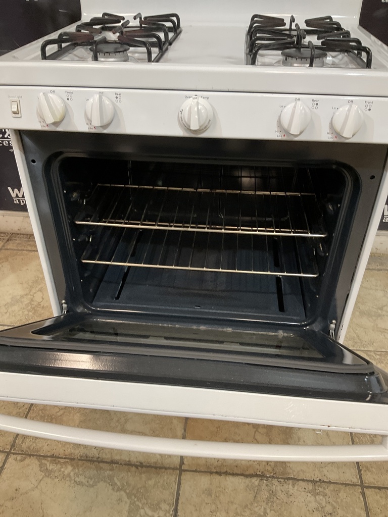 Ge Used Natural Gas Stove 30inches (White) 