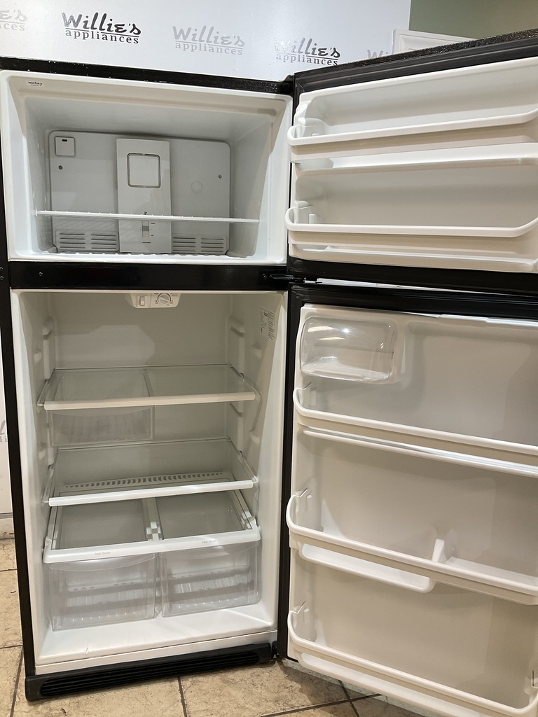 Frigidaire Used Refrigerator Top and Bottom 30x66 (Black) 