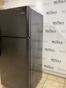 Frigidaire Used Refrigerator Top and Bottom 30x66 (Black) 
