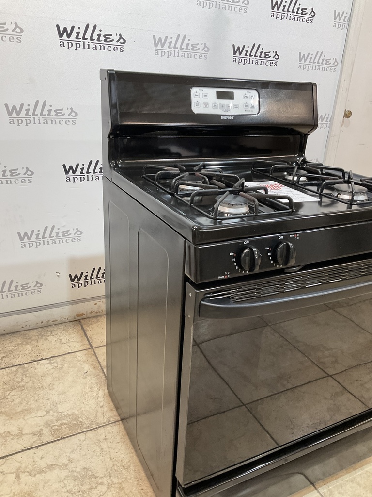 Hotpoint Used Natural Gas Stove 30inches (Black) 