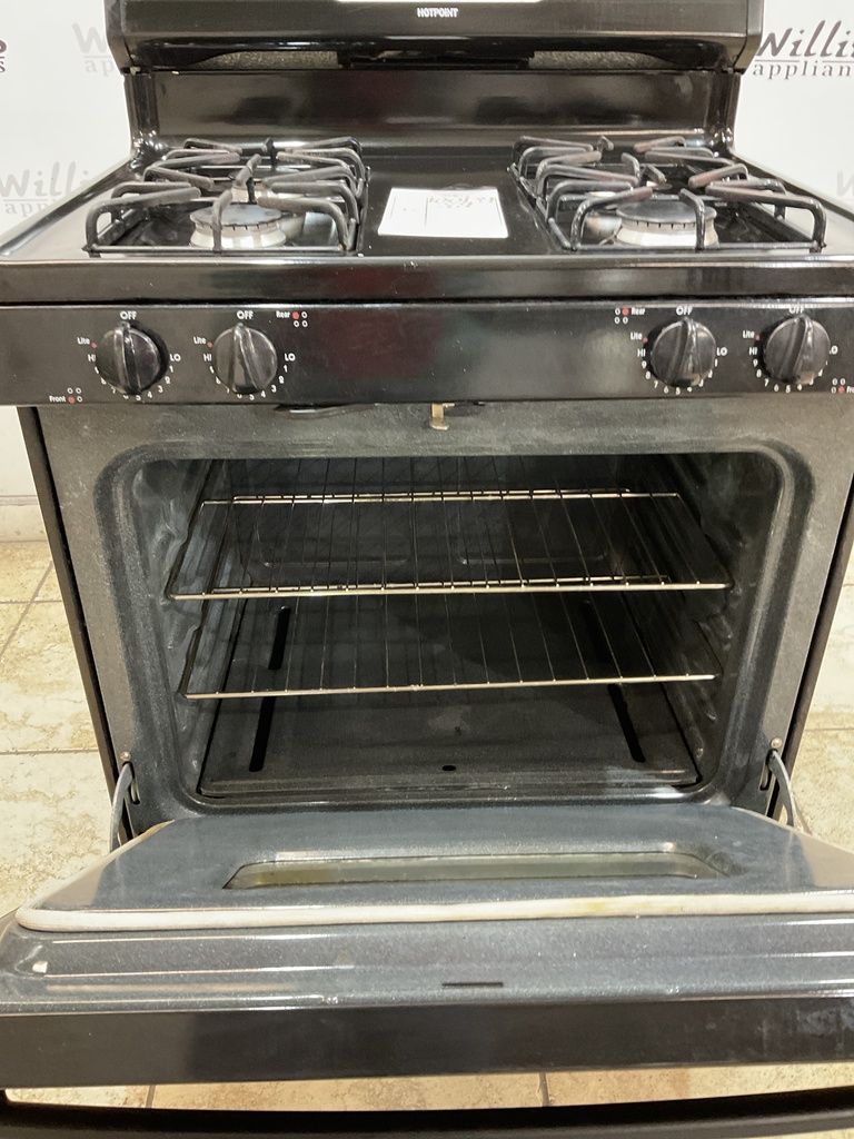 Hotpoint Used Natural Gas Stove 30inches (Black) 