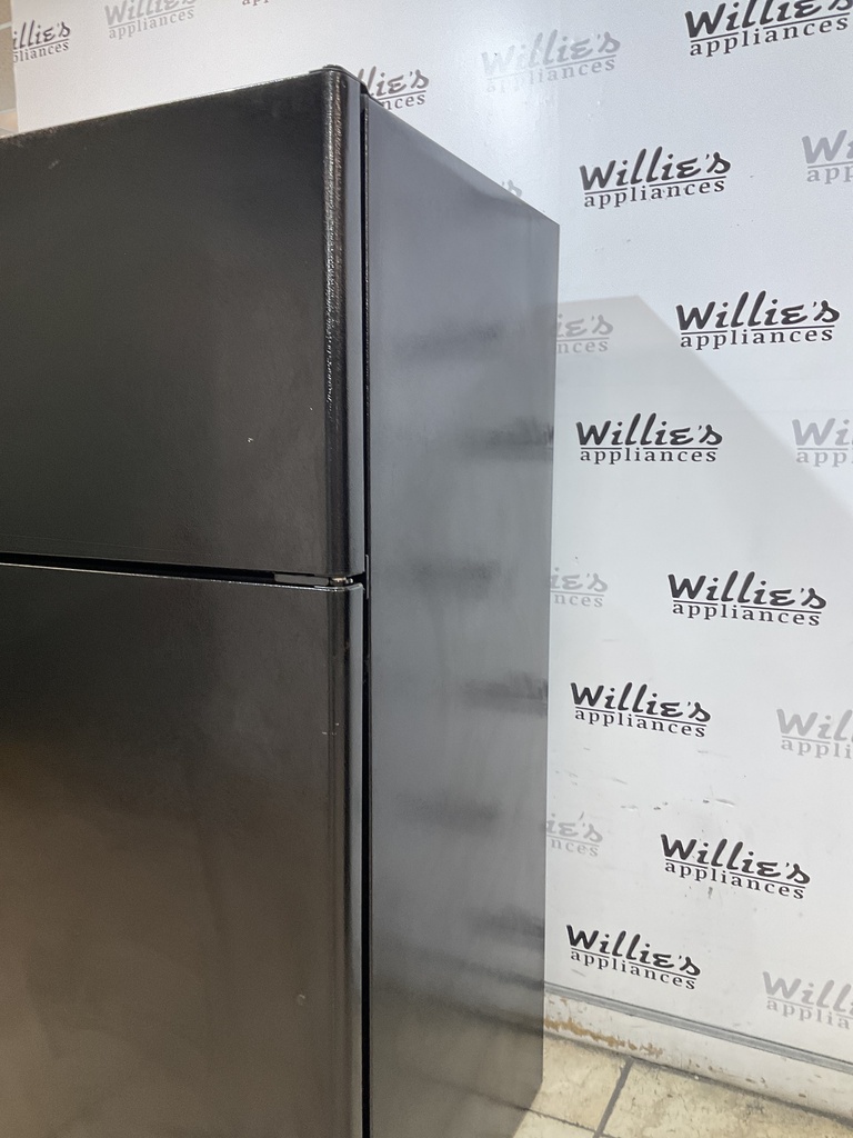 Ge Used Refrigerator Top and Bottom 30x66 1/2” (Black) 