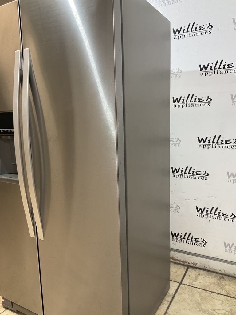 Whirlpool Used Refrigerator Side by Side Counter Depth 36x69 (Stainless Steel) 