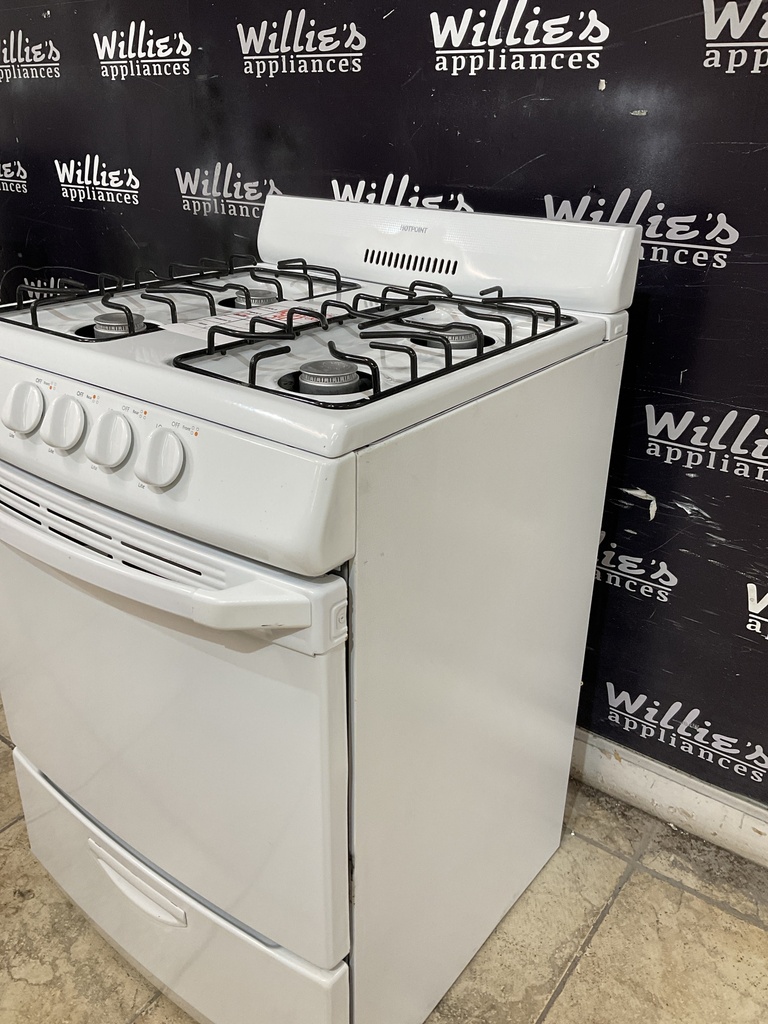 Hotpoint Used Natural Gas Stove 24inches (White) 