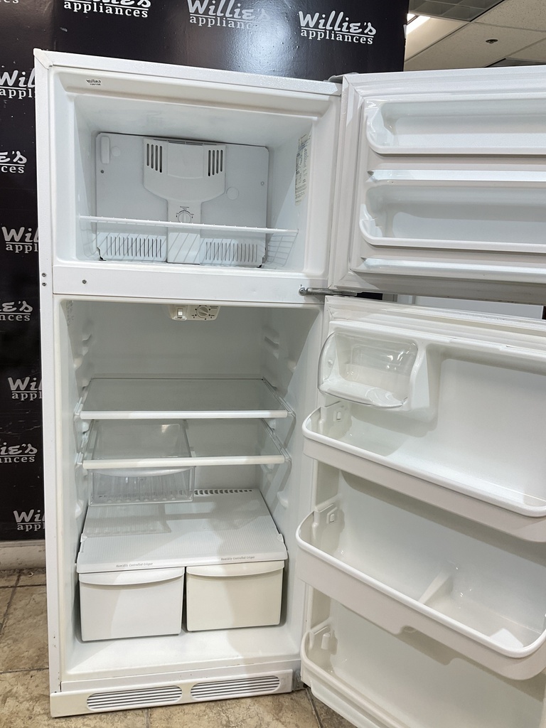 Frigidaire Used Refrigerator Top and Bottom 28x64 1/2” (White) 
