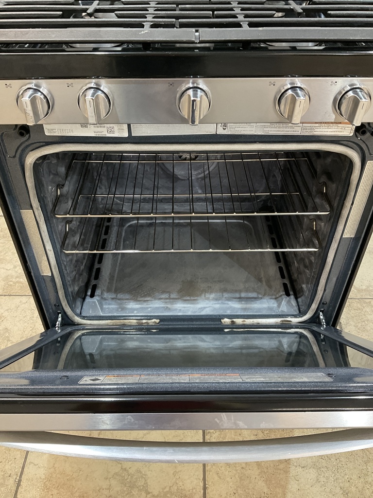 Whirlpool Used Natural Gas Stove 30inches (Stainless Steel) 