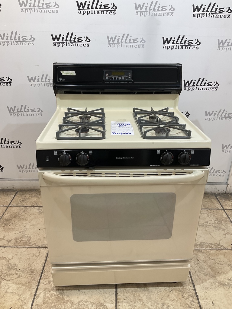 Ge Used Gas Propane Stove 30inches”