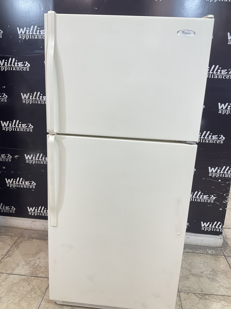 Whirlpool Used Refrigerator Top and Bottom 30x65 1/2”