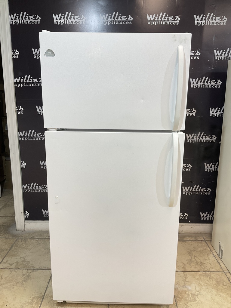 White Westinghouse Used Refrigerator Top and Bottom 30x65 1/2”