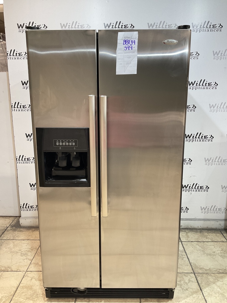 Whirlpool Used Refrigerator Side by Side 36x69”