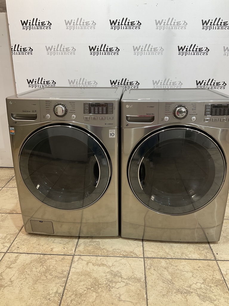 Lg Used Electric Set Washer/Dryer 220volts (30 AMP)  27/27inches