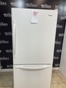 Whirlpool Used Refrigerator Top and Bottom Mount 33x69”