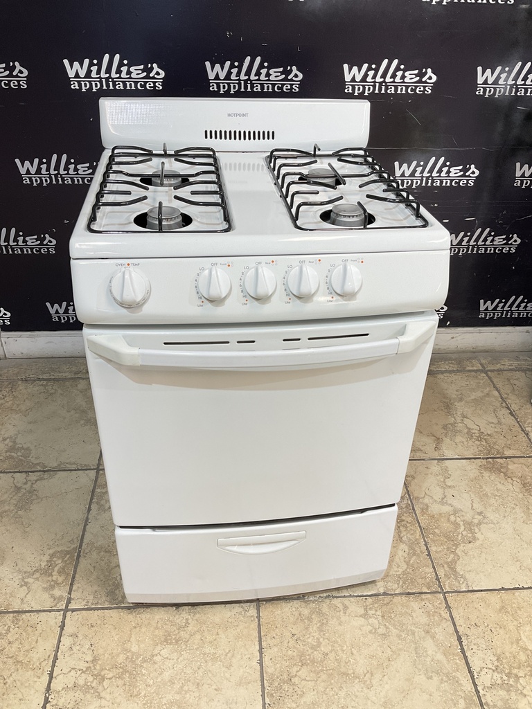 Hotpoint Used Natural Gas  Stove 24inches”
