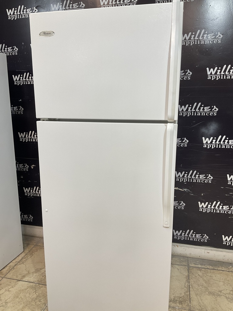 Whirlpool Used Refrigerator Top and Bottom 28x67 1/2” 