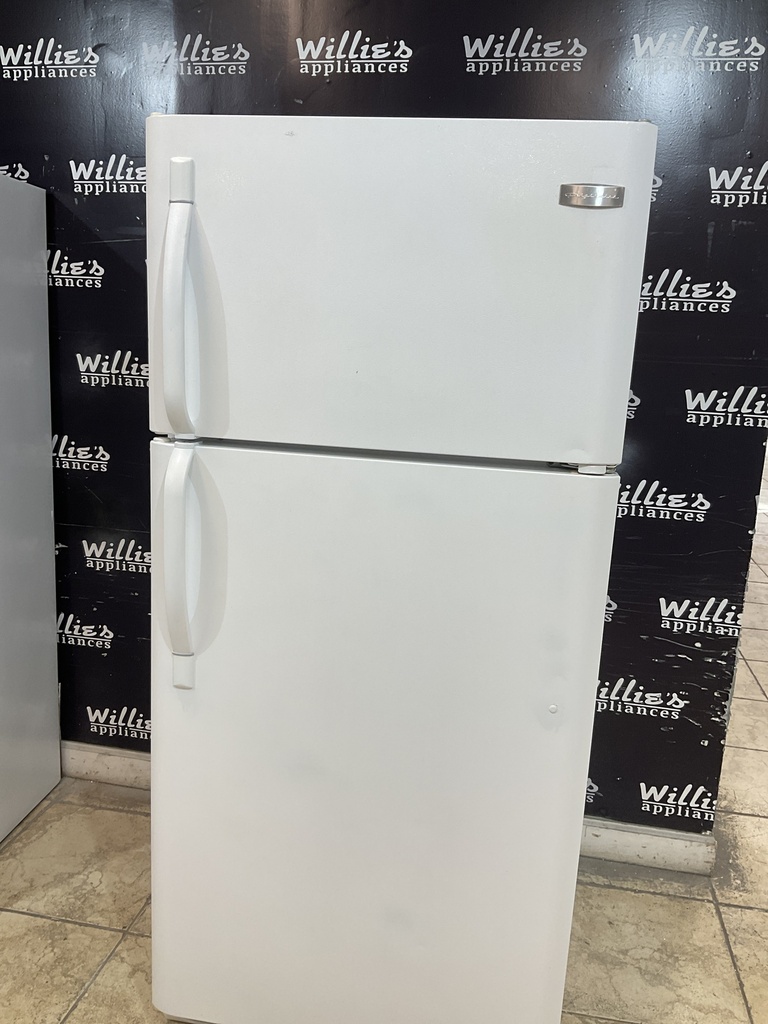 Frigidaire Used Refrigerator Top and Bottom 30x65 1/2” 