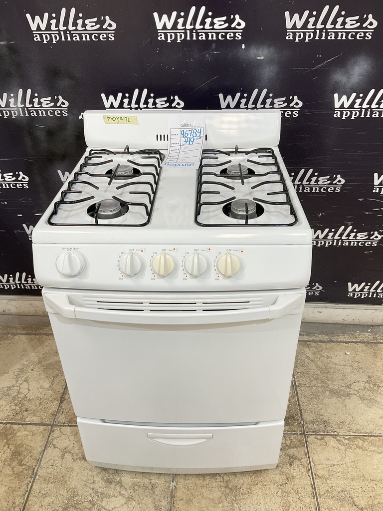 Hotpoint Used Gas Propane Stove 24inches 