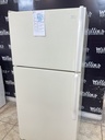 Whirlpool Used Refrigerator Top and Bottom 30x65 1/2” (Bisque)