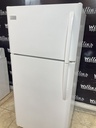 Frigidaire Used Refrigerator Top and Bottom 30x65 1/2” (White) 