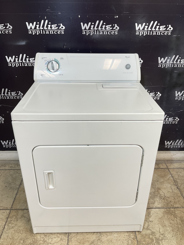 Whirlpool Used Electric Dryer 220volts (30 AMP) 29inches {4 prong} (White) 