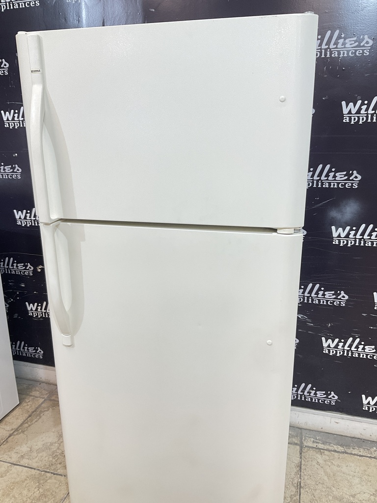 Kenmore Used Refrigerator Top and Bottom 30x65 1/2” (Bisque)