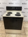 Amana Used Electric Stove 220volts (40/50 AMP) 30inches {no cord} (Bisque/Black) 