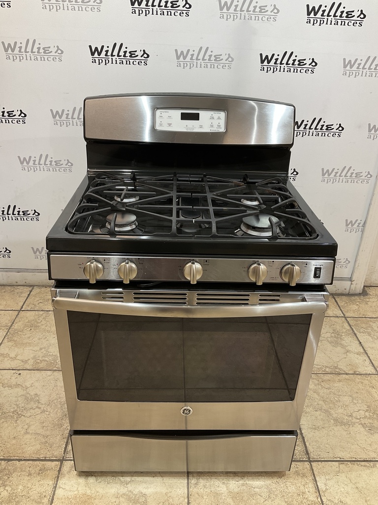 Ge Used Natural Gas Stove 30inches (Stainless Steel)