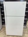 Whirlpool Used Refrigerator Top and Bottom 33x65 1/2” (White)