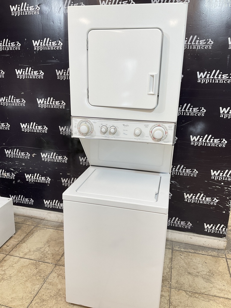Whirlpool Used Electric Unit Stackable 220volts (30 AMP) 24x71 1/2” {3 prong} (White) 