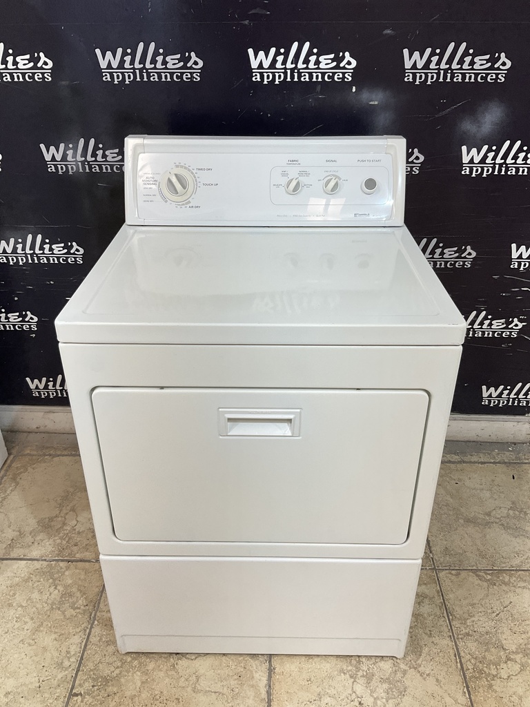 Kenmore Used Electric Dryer 220volts (30 AMP) 27inches {3 prong} (White)