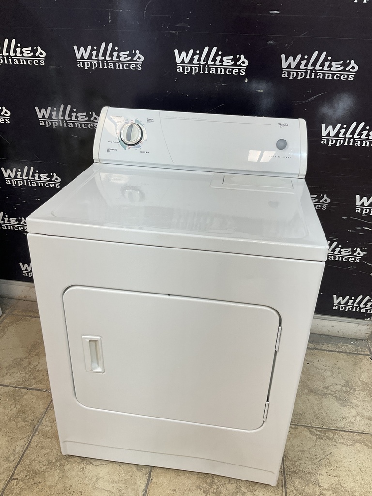 Whirlpool Used Electric Dryer 220volts (30 AMP) 29inches {3 prong} (White) 