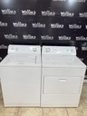Whirlpool Used Natural Gas Set Washer/Dryer 27/29inches (White) 