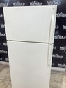 Ge Used Refrigerator Top and Bottom 28x61 1/2’ (Bisque)