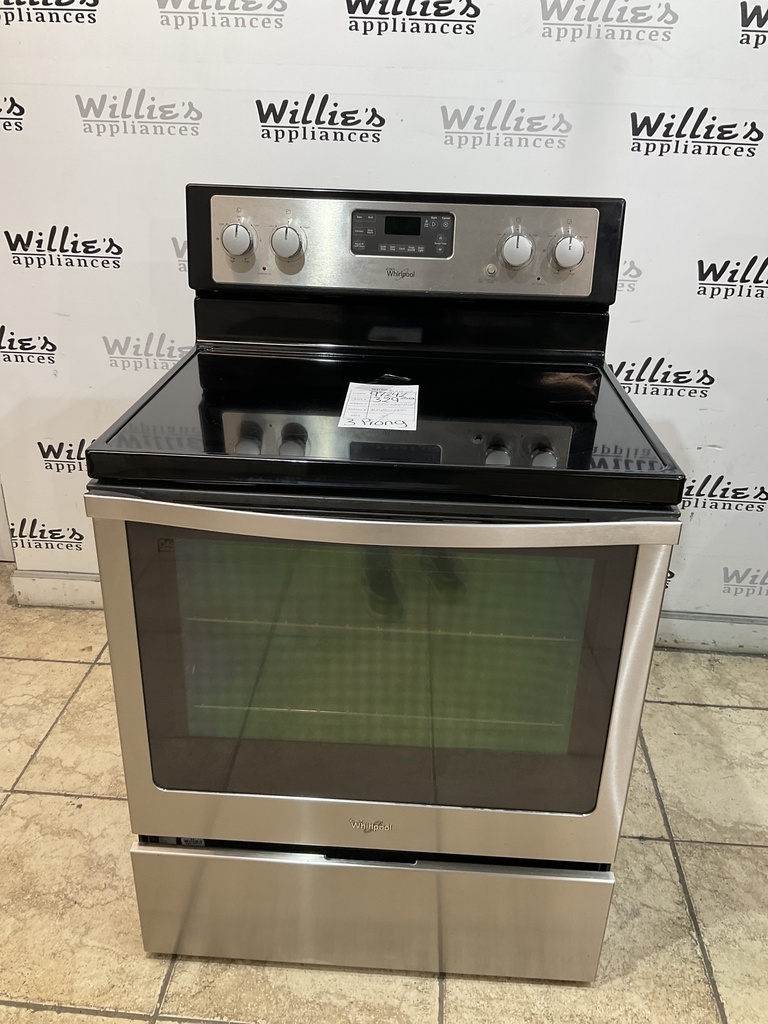 Whirlpool Used Electric Stove 220volts (40/50 AMP) 30inches {3 prong} 