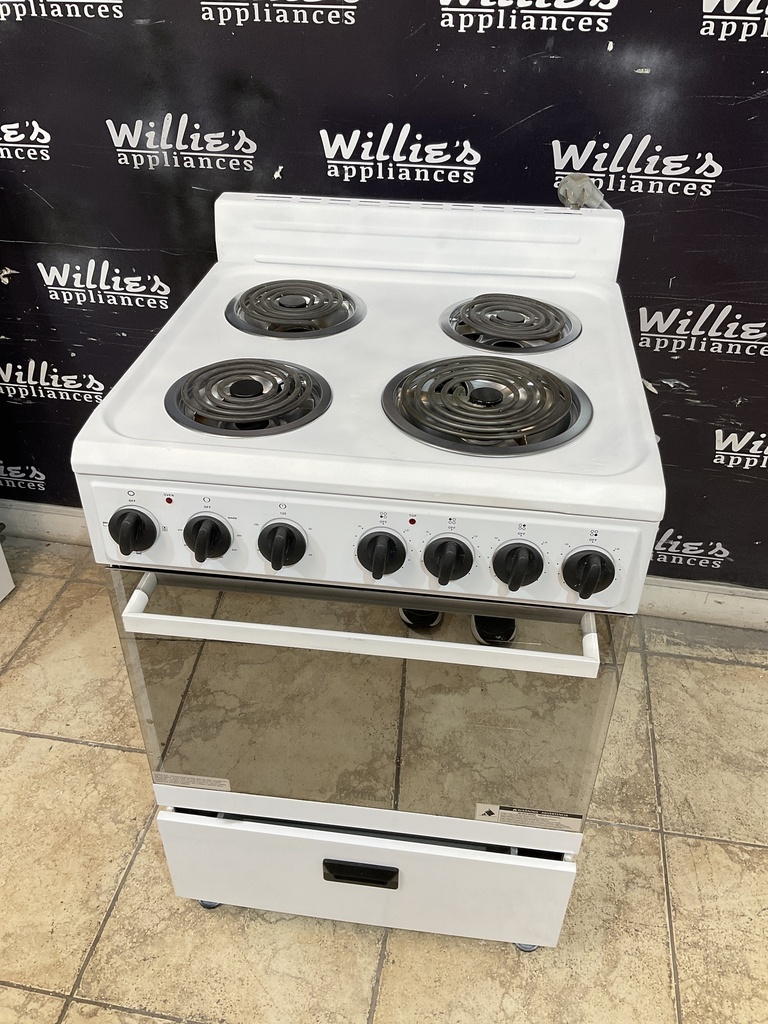 Premium Levella Used Electric Stove 220volts (40/50 AMP) 23 1/2” {3 prong} (White) 