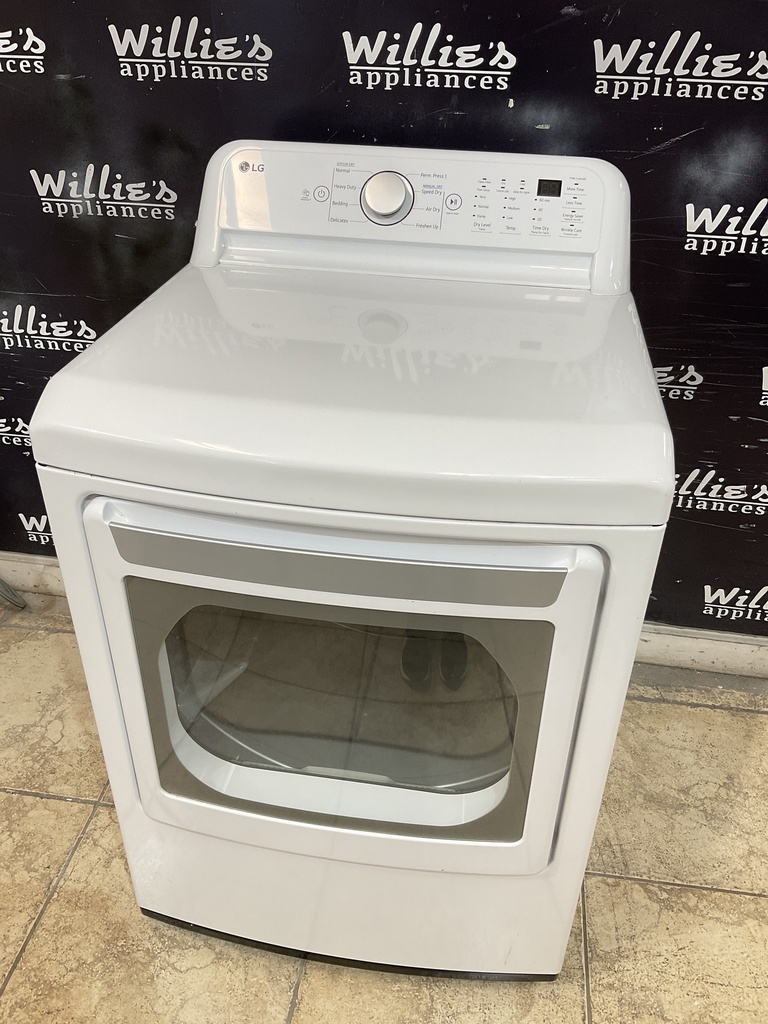 Lg Used Electric Dryer 220volts (30 AMP) 27inches {3 prong} (White) 