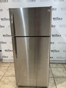 Ge Used Refrigerator Top and Bottom 28x64 1/2” (Stainless Steel) 