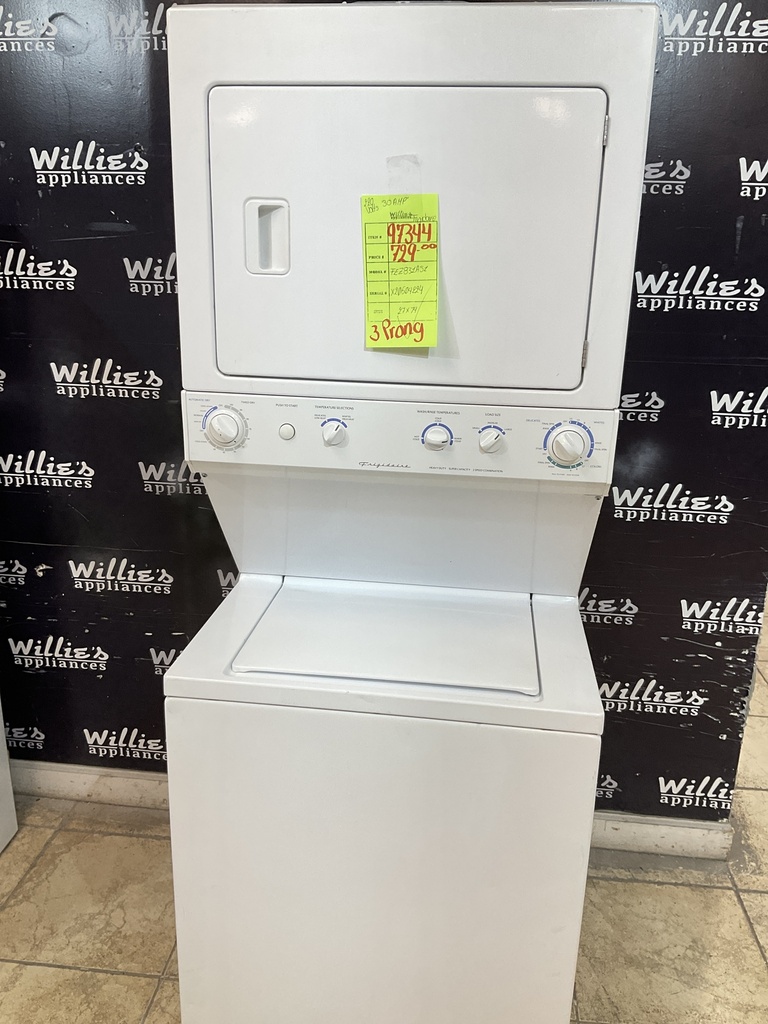 Frigidaire Used Electric Unit Stackable 220volts(30 AMP) 27x74 {3 prong} (White) 