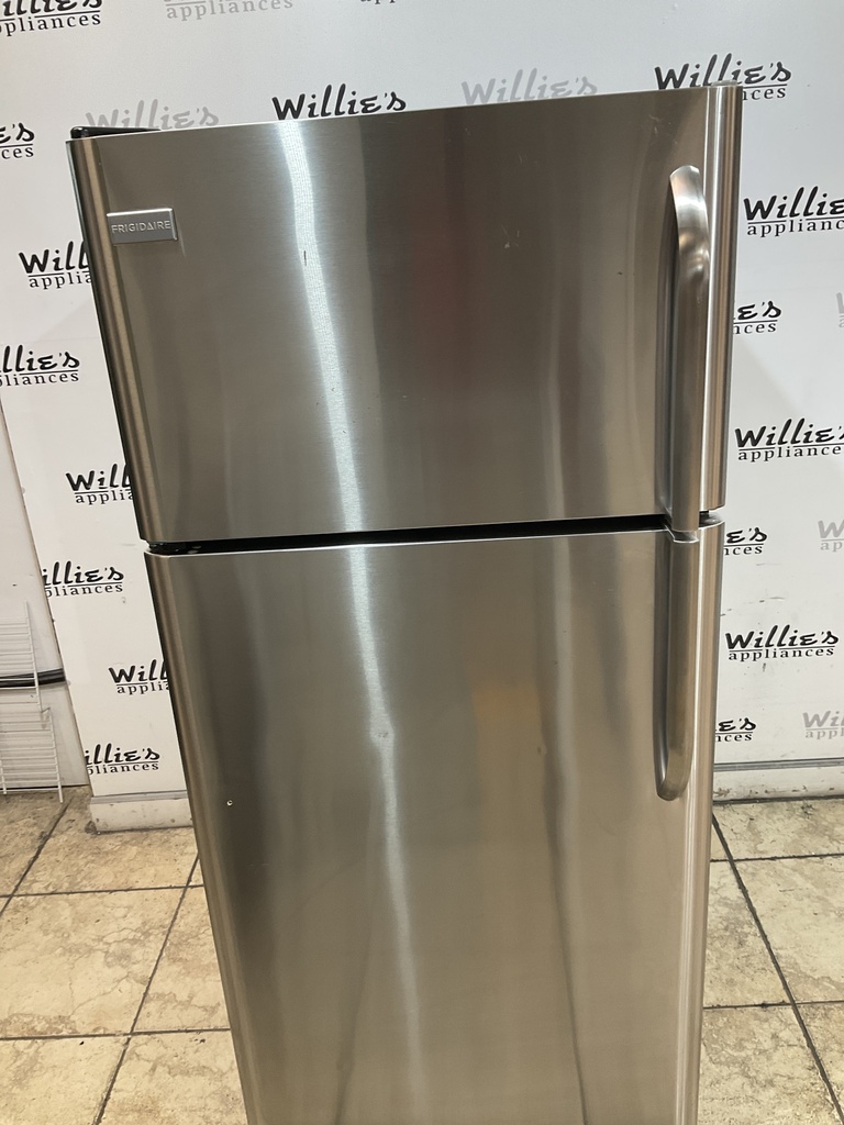 Frigidaire Used Refrigerator Top and Bottom 30x65 1/2’ (Stainless Steel) 