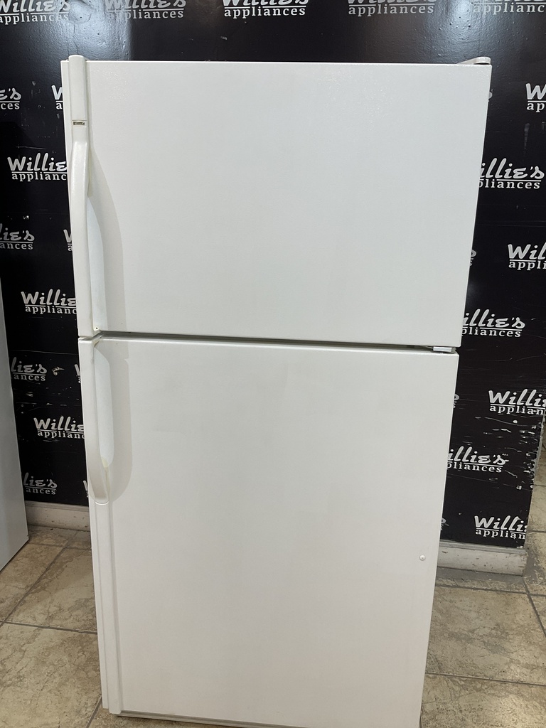 Kenmore Used Refrigerator Top and Bottom 33x65 1/2” (White) 