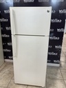 Ge Used Refrigerator Top and Bottom 28x66 1/2” (Bisque) 