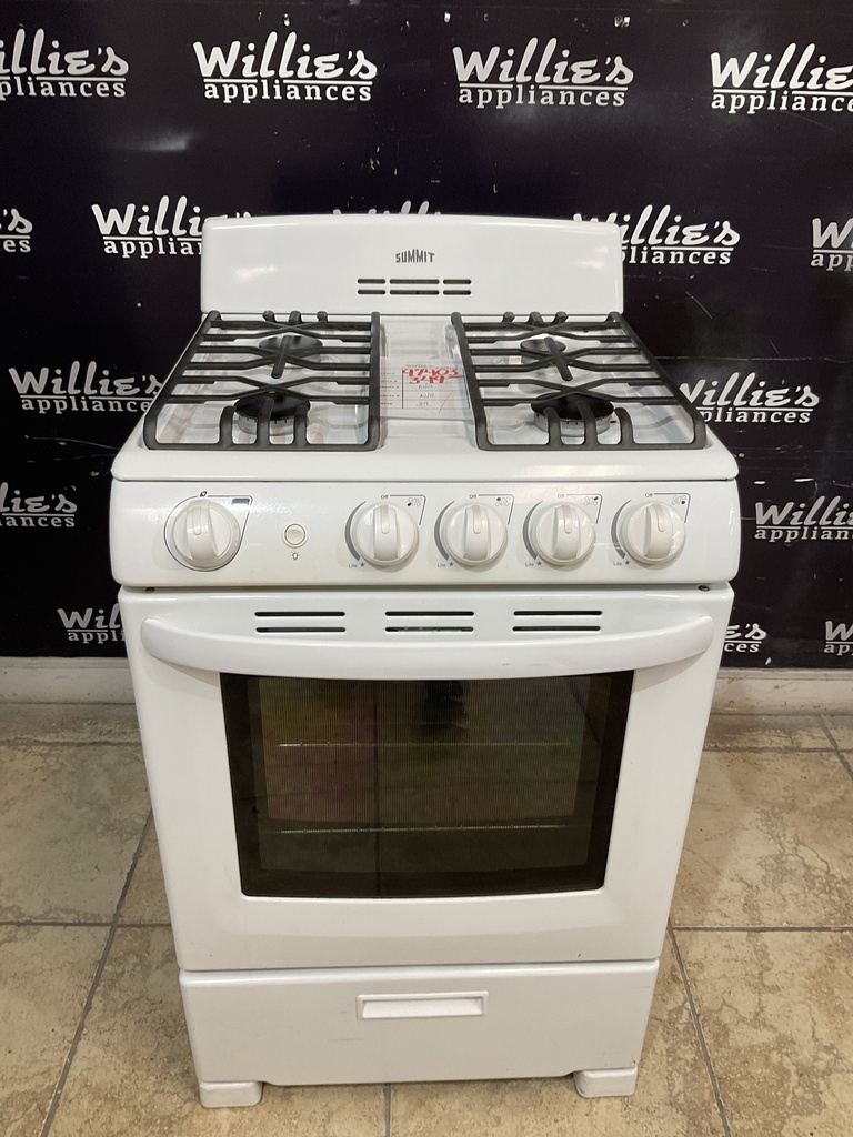 Summit Used Natural Gas Stove 24inches (White)